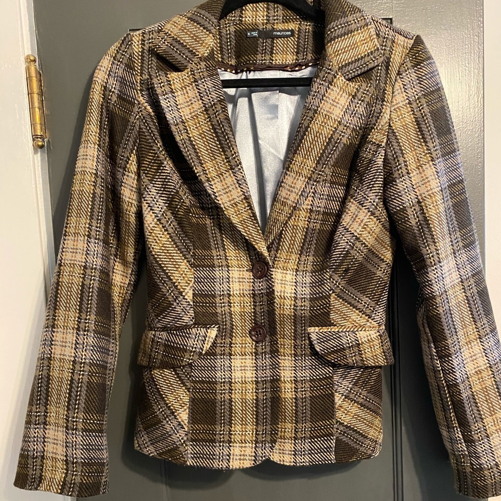Maurices plaid blazer